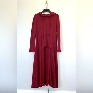 ♥️High Low Cranberry Red Hoodie